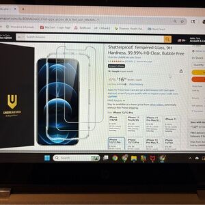 Tempered Glass Screen Protector for iPhone 12-